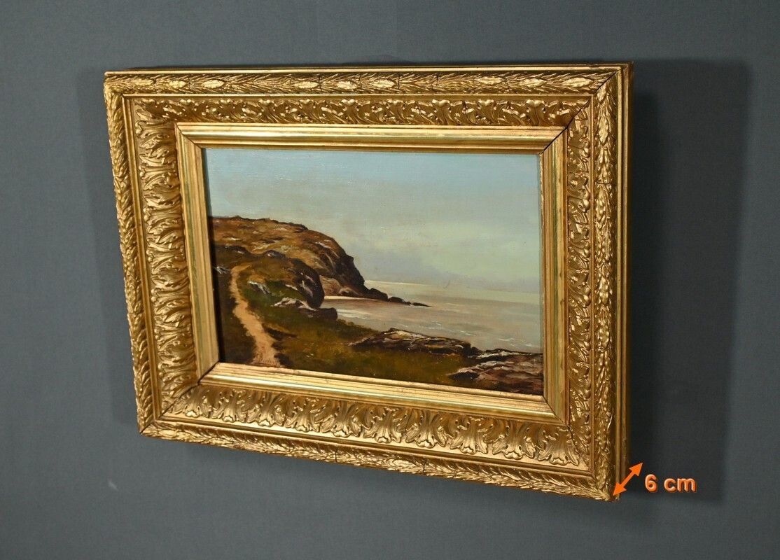 photo vinterior Oil Painting, Signed A.Derémy – 1902