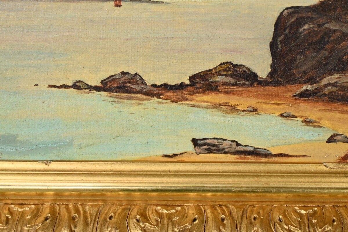photo furniture Oil Painting, Signed A.Derémy – 1902