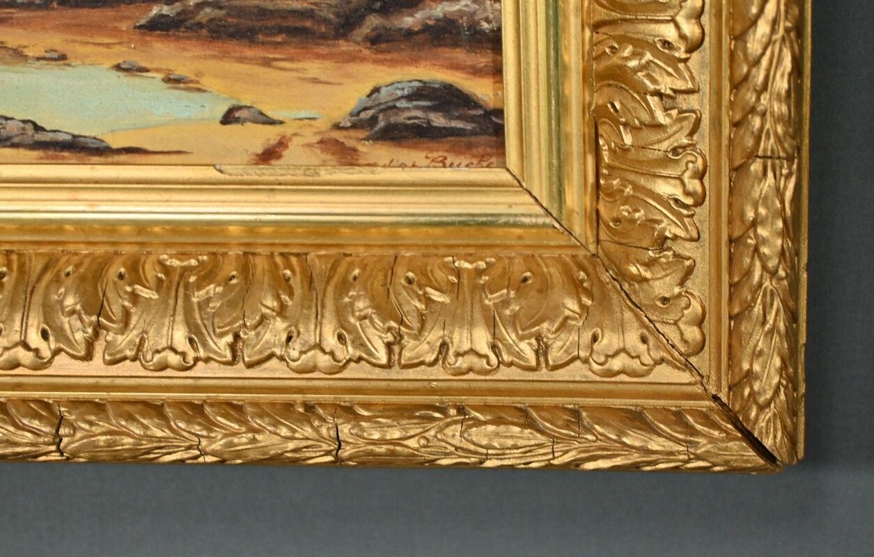 Art Oil Painting, Signed A.Derémy – 1902 photo