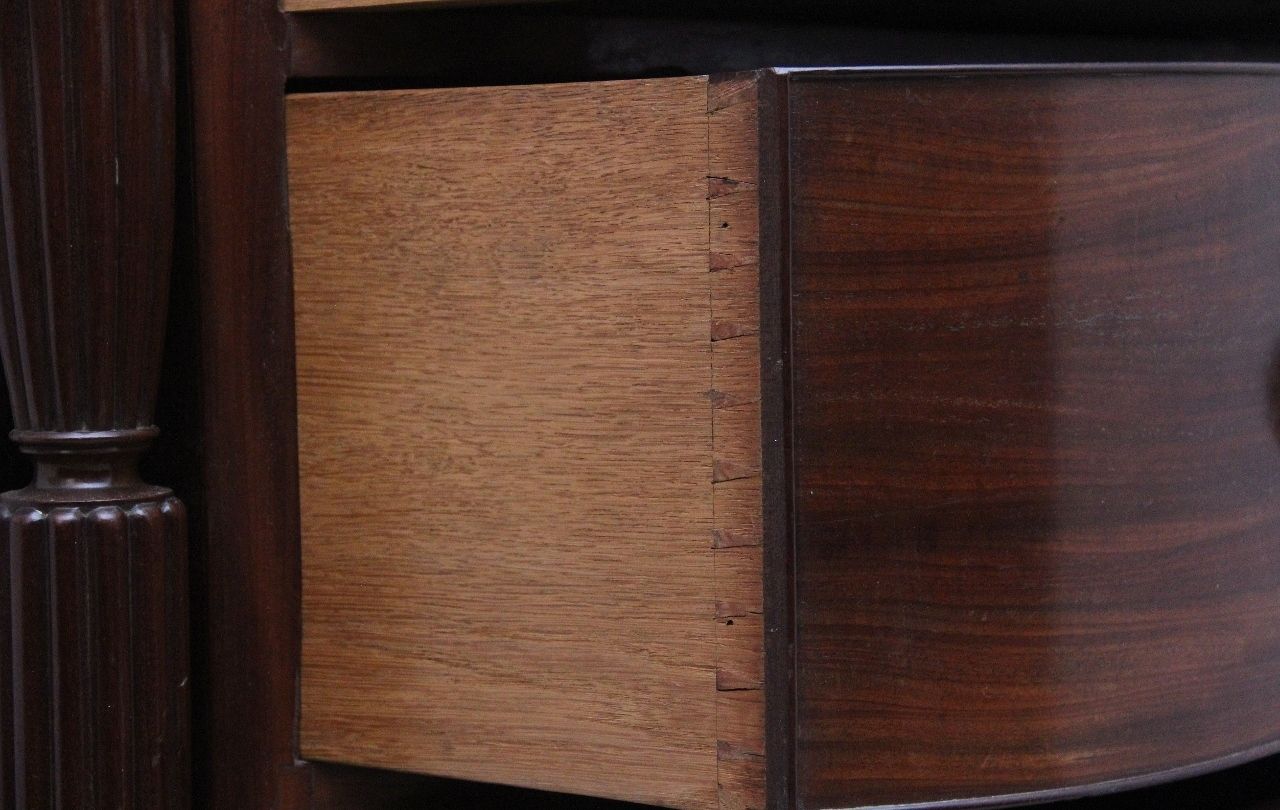 photo for sale 19th Century Mahogany Bowfront Chest Of Exceptional Quality