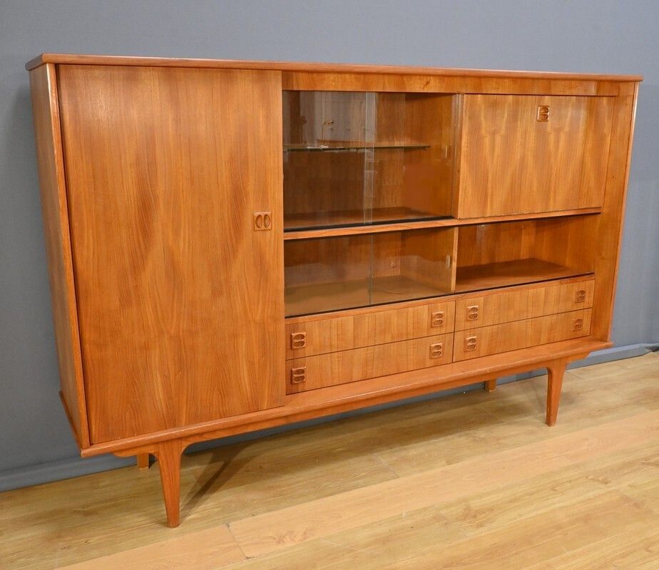 Scandinavian Buffet In Blond Teck 1970 photo furniture