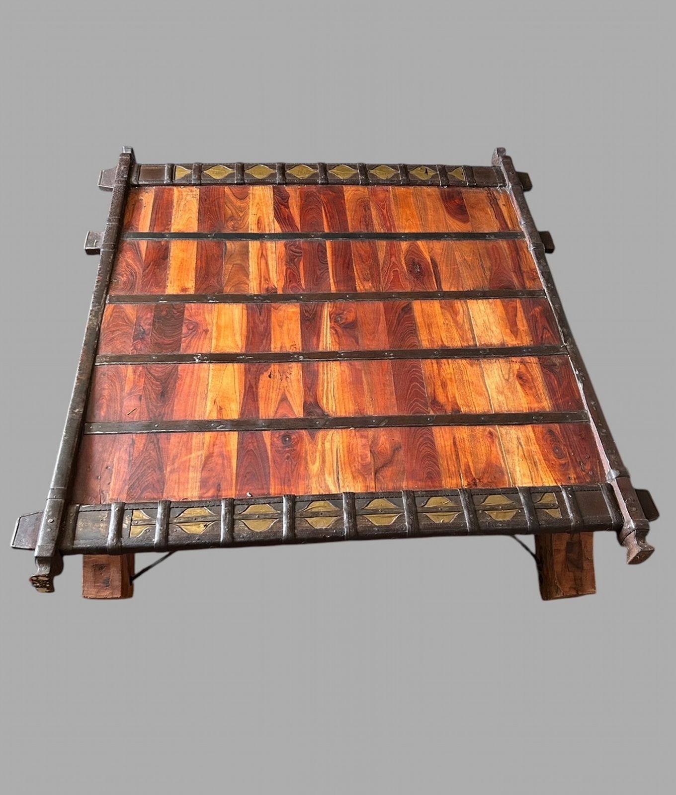 A Largish Attractive Indian Ox Cart Coffee Table photo Furniture