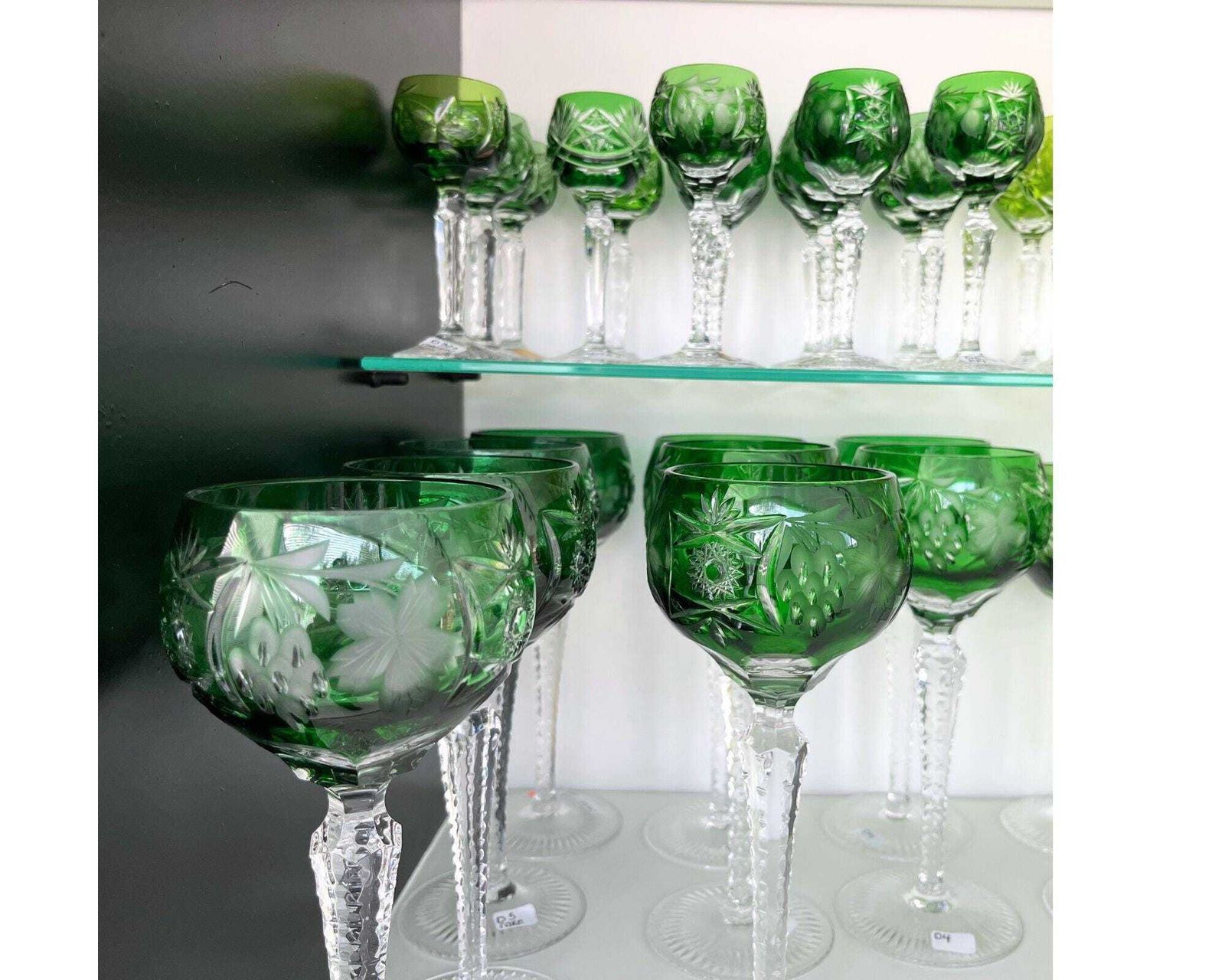 Crystal Wine Glasses Nachtmann | 6pcs | Green | Decorgrapes photo buy