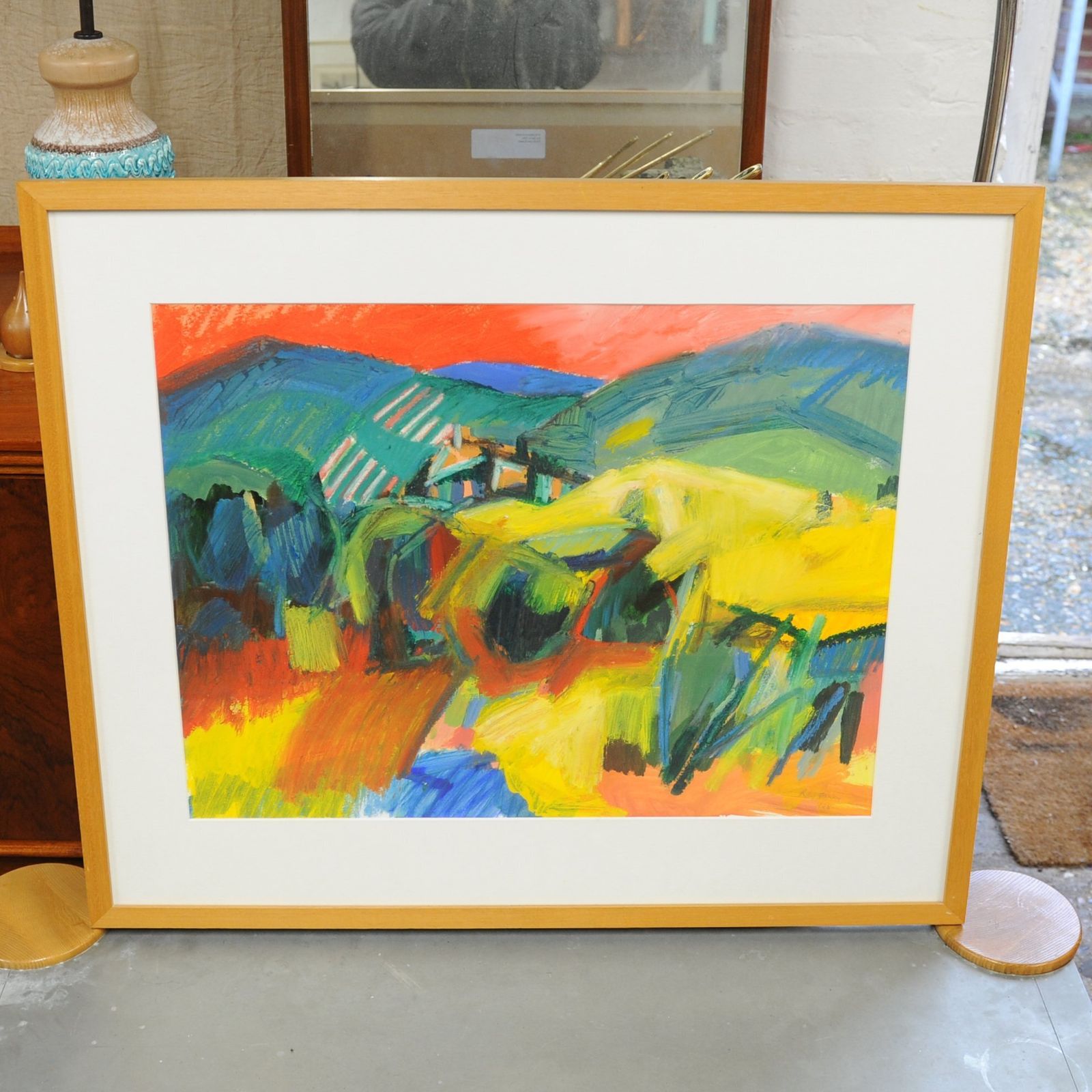 Acrylic & Oil Pastel 'Towards Dauphin', Dated 1998 By Ray Garvey photo for sale