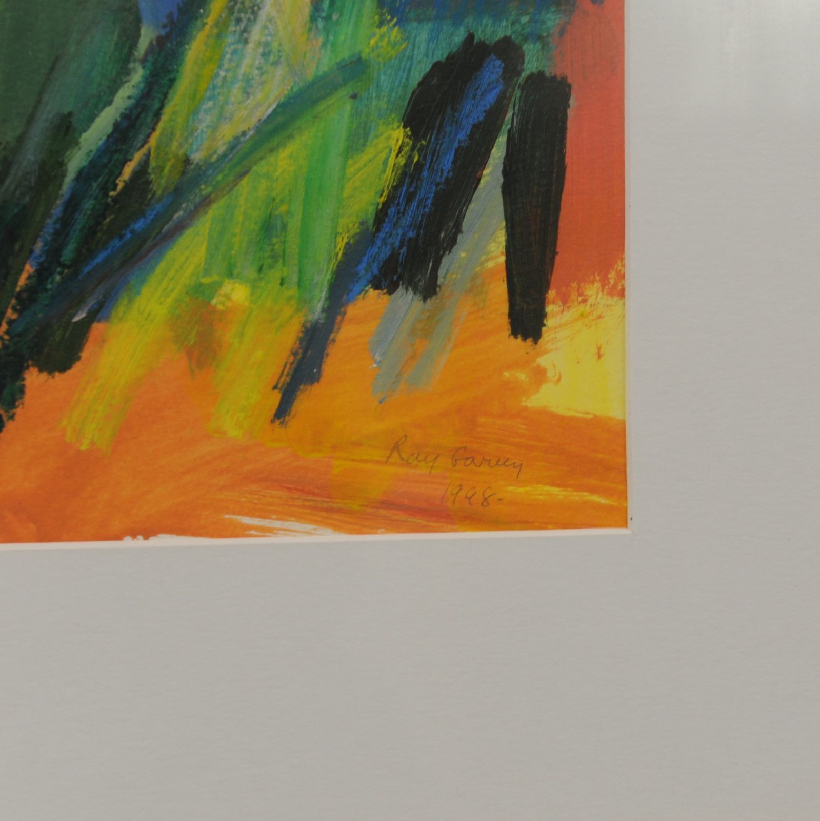 Acrylic & Oil Pastel 'Towards Dauphin', Dated 1998 By Ray Garvey photo buy