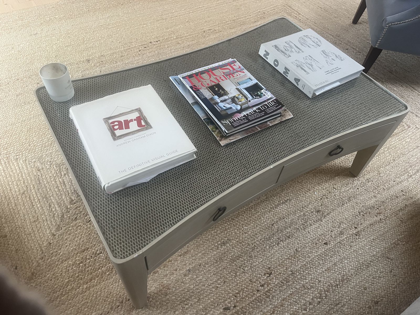 Nordic Curved Wooden Coffee Table photo for sale