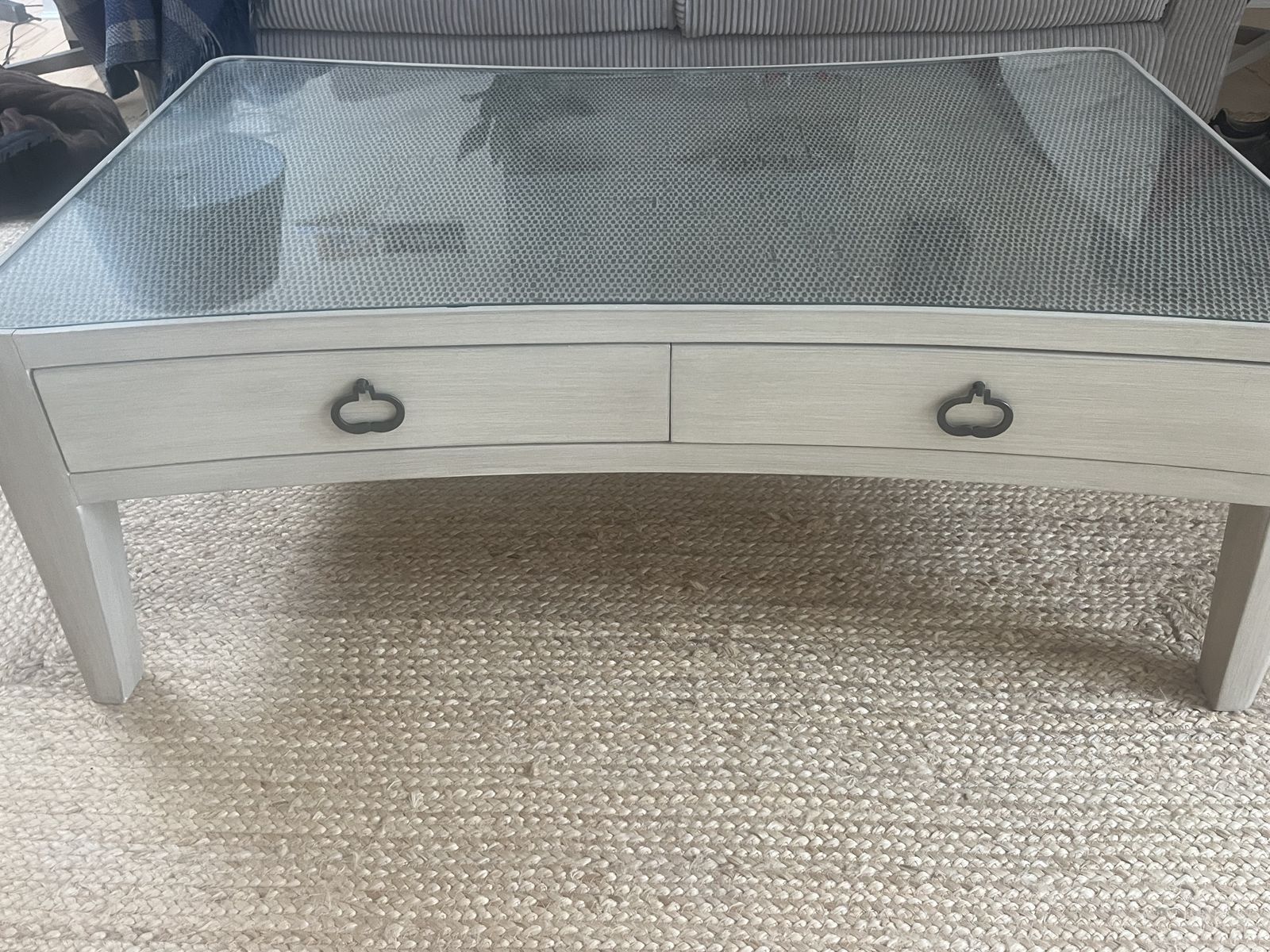 Nordic Curved Wooden Coffee Table photo buy