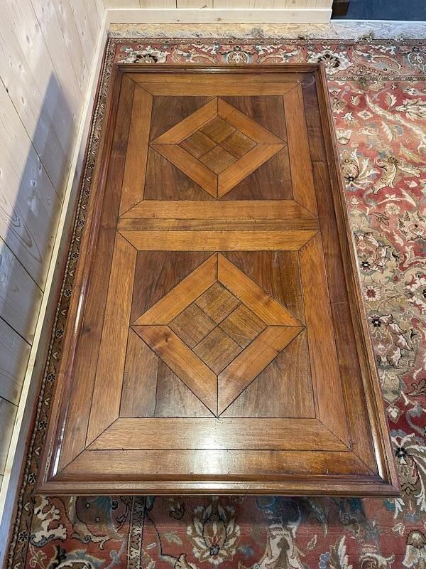 Table Basse Louis XIII Marqueté photo vintage