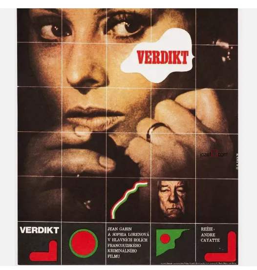 Jean Gabin Collection 3 X Movie Poster, Original Outstanding Czech Designers photo vinterior