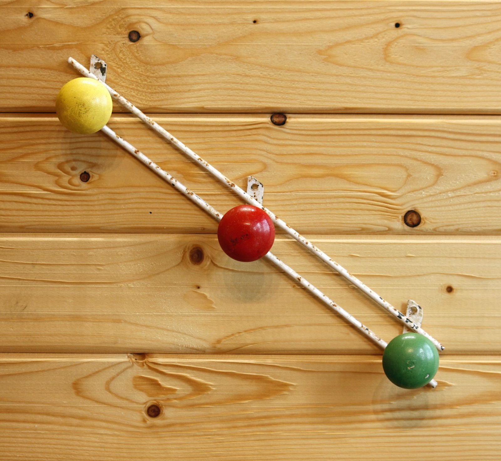Mid Century Coat Hooks   Vintage 45cm French Metal Hanger Wall Decor Atomic Sputnik 1950s Off The Wall Clocks