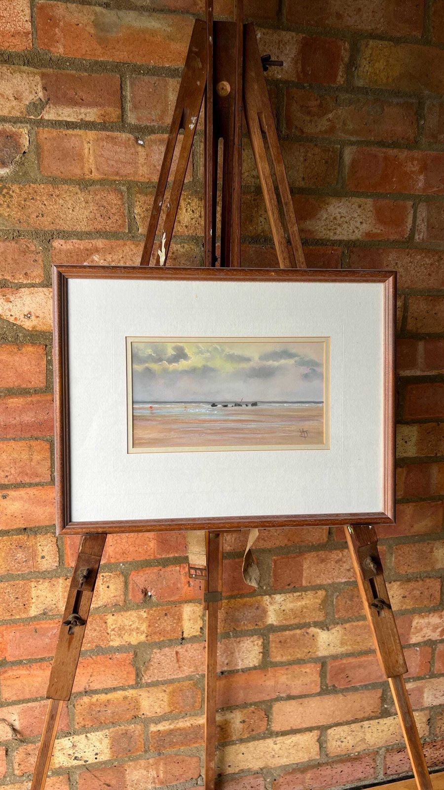 Signed Watercolour Painting Of The Wreck In Brancaster, Norfolk – Nautical And Military Collectible