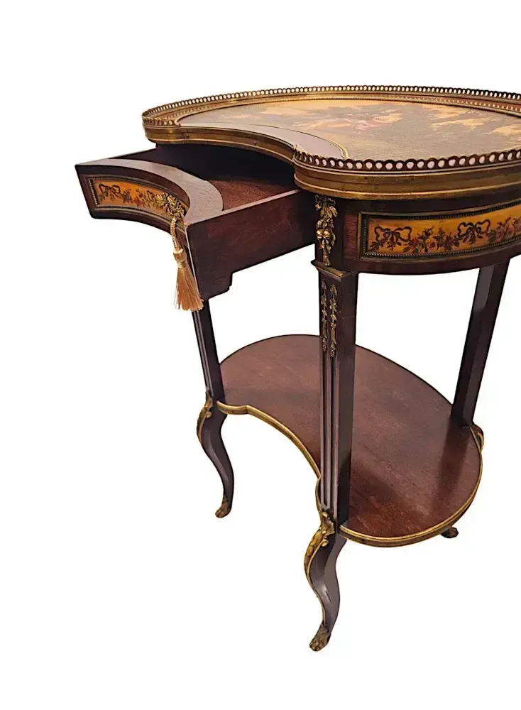 A Very Rare 19th Century Vernis Martin Lamp Or Occasional Table photo vinterior