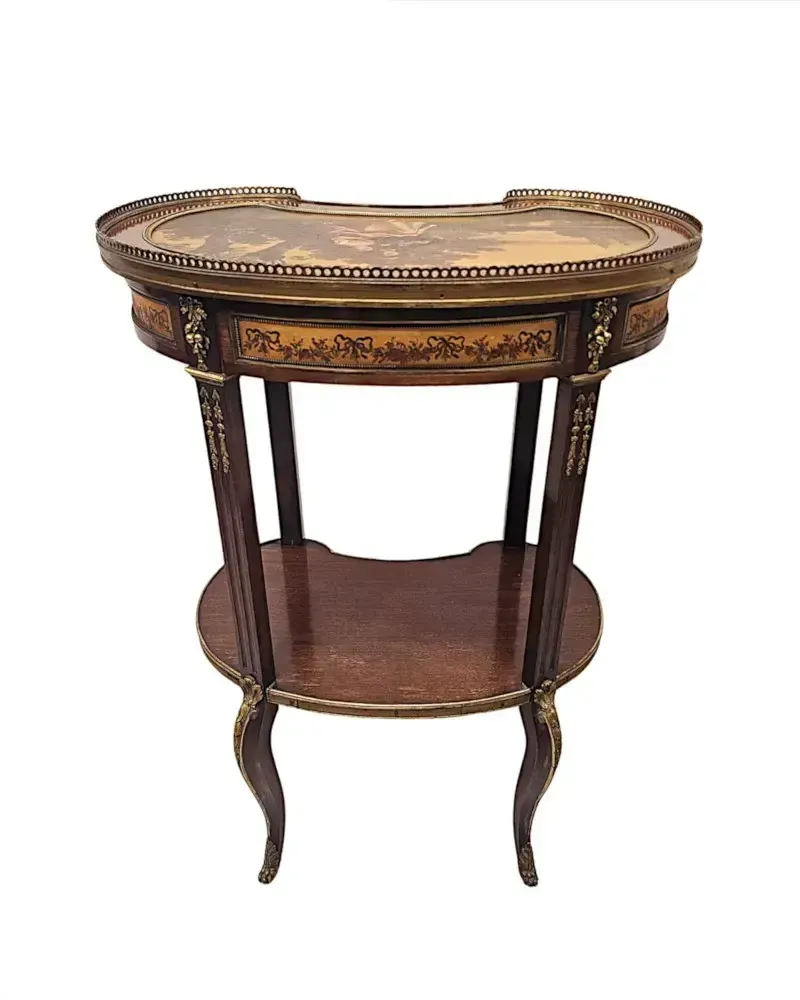 photo furniture A Very Rare 19th Century Vernis Martin Lamp Or Occasional Table