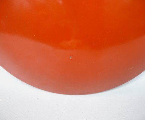 Garden Lighting Extraordinary Orange And Light Beige Outdoor Mushroom Lamp From Bega, 1950s photo