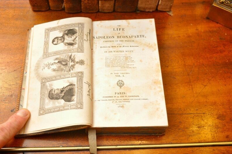 Sir Walter Scott, Life Of Napoleon Buonaparte, 1st Edition, A&W Galignani, Paris photo vinterior
