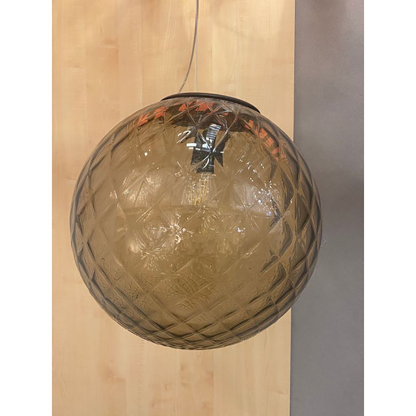 Murano Style Glass Balloton Fume Pendant Sphere photo furniture
