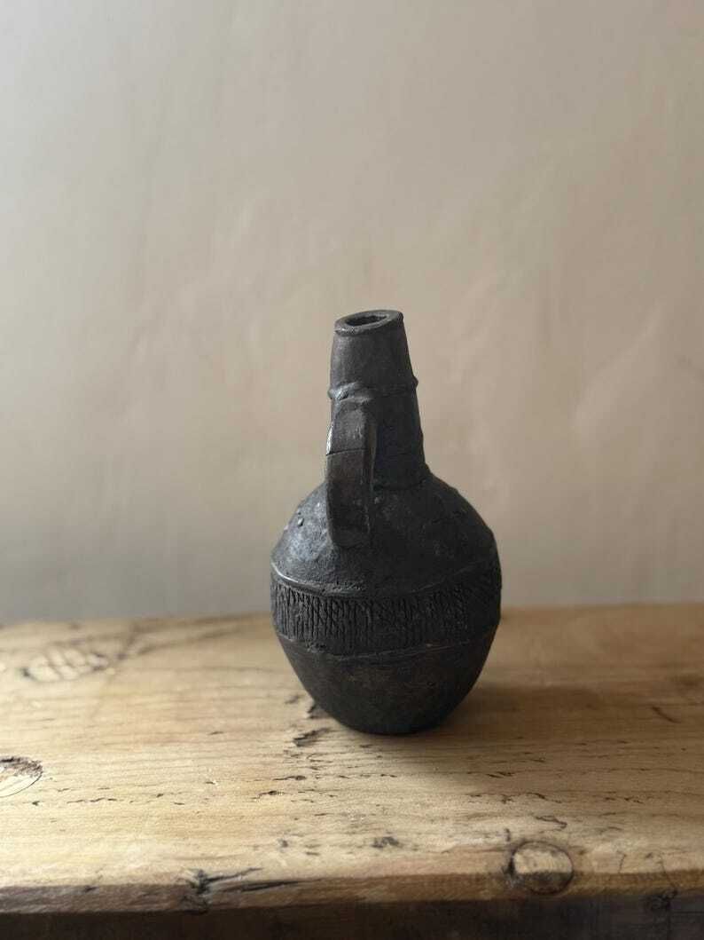 Antique Belgian Congo Vessel, 1900s photo Home Decor