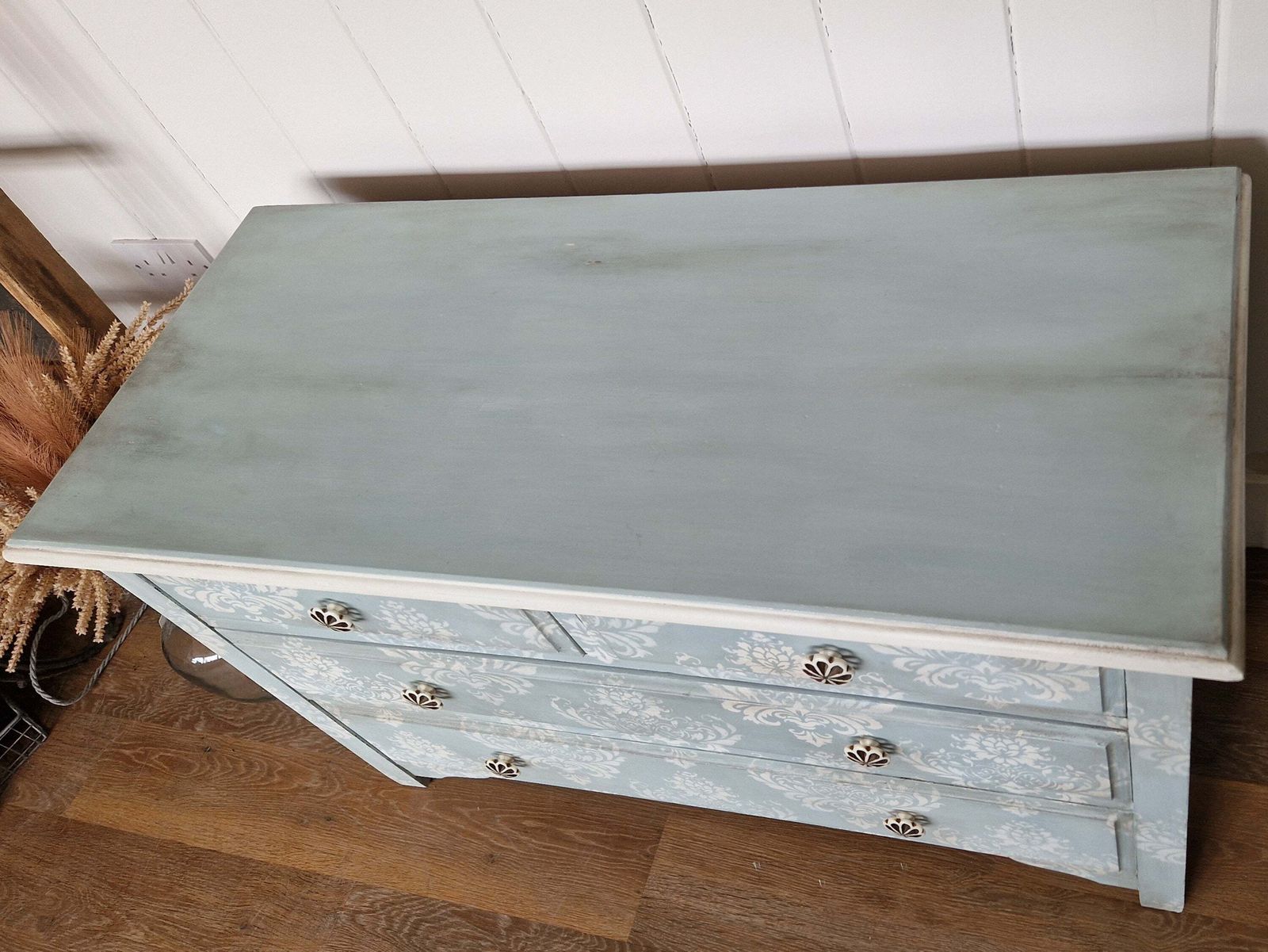 Hand Painted Vintage Chest Of Drawers photo vintage
