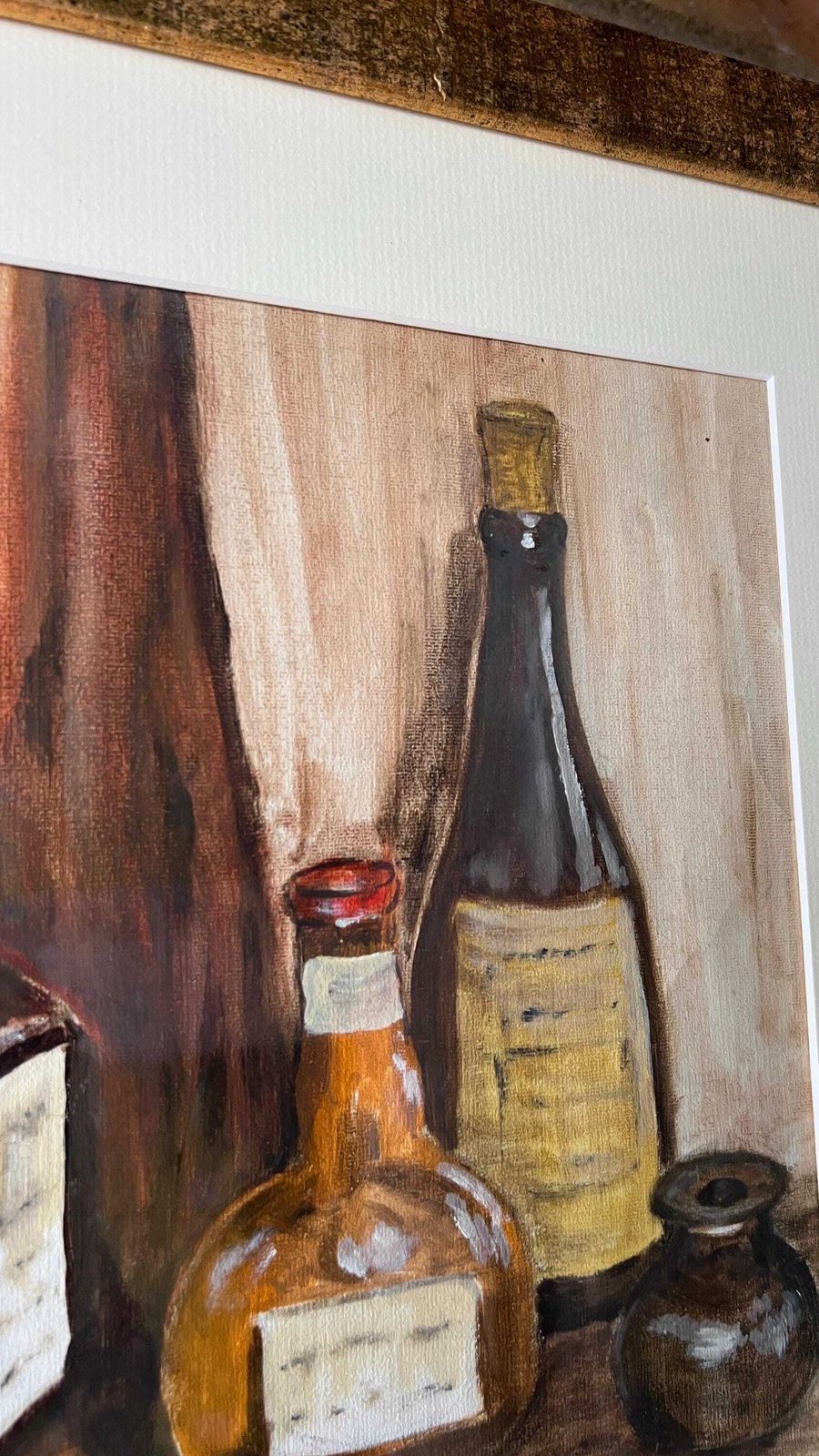 Still Life Oil Painting Signed By A. Rogers   Framed & Glazed photo 139.0