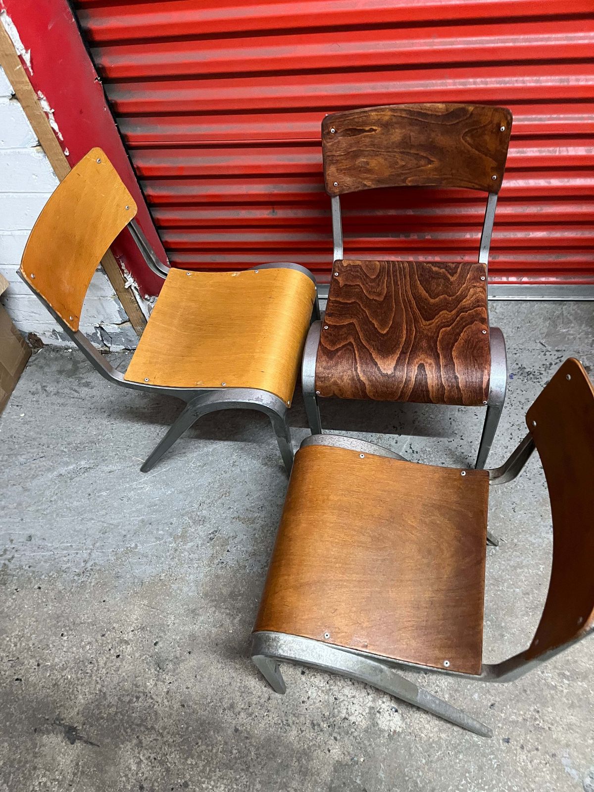 Esavian Children’s Stacking School Chair By James Leonard, 1950s Height 40cm photo vinterior