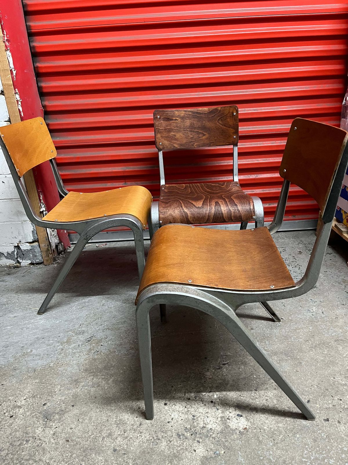 photo vinterior Esavian Children’s Stacking School Chair By James Leonard, 1950s Height 40cm