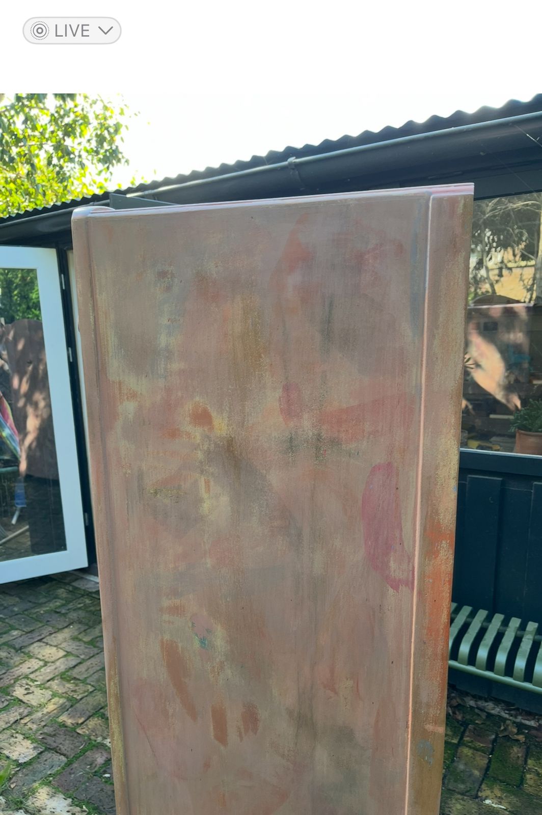 Vintage Distressed Wardrobe 1960s photo for sale