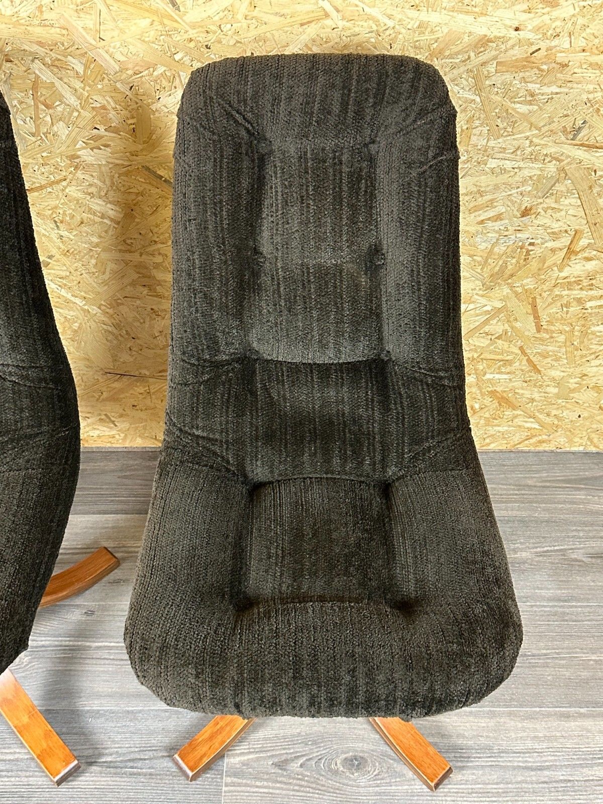 3x 60s 70s Chair Swivel Dining Chair Mid Century Danish Modern Design photo vintage