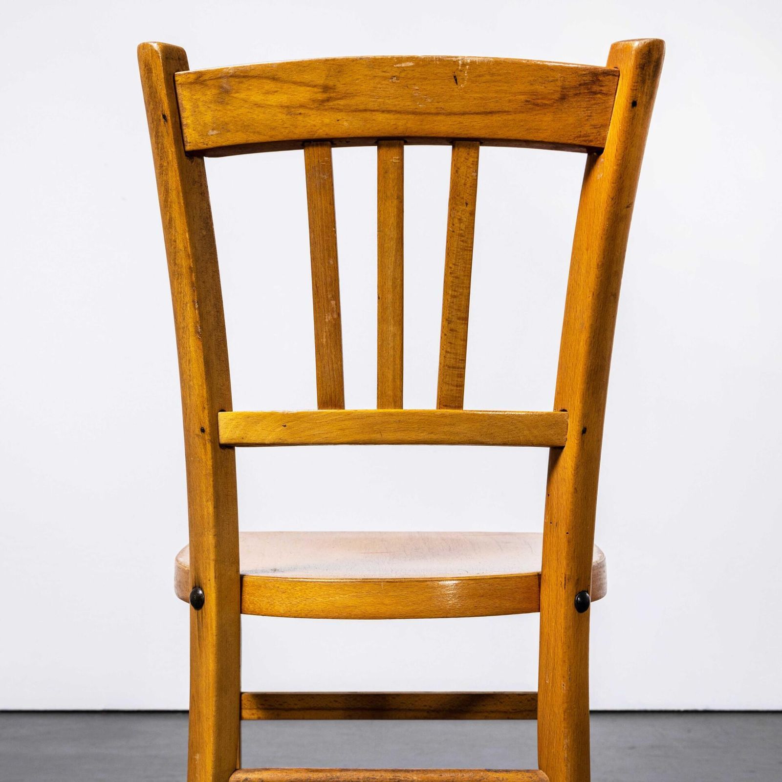 photo for sale 1950’s Blonde Farmhouse Dining Chairs With Square Legs – Set Of Six