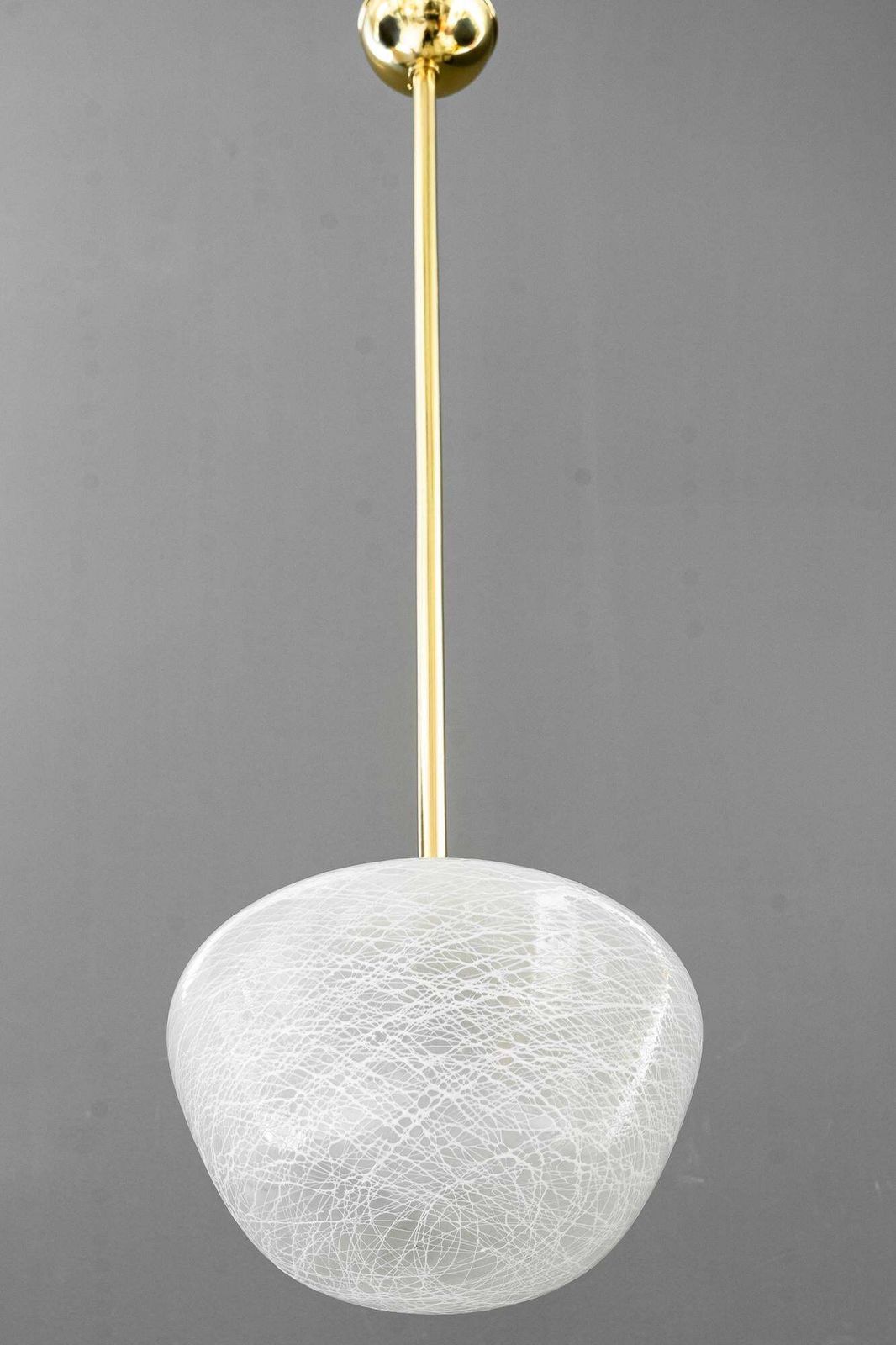 photo furniture 4 Pendants With Glass Shades Vienna Around 1950s