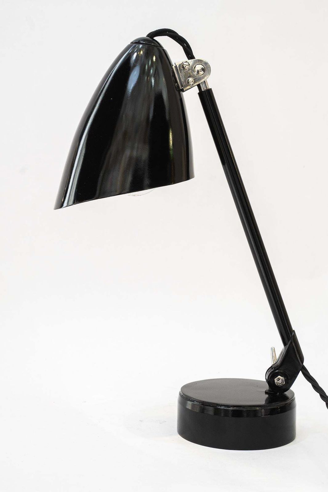 Rare Model Of A Swiveling Art Deco Table Lamp Vienna Around 1920s photo vintage
