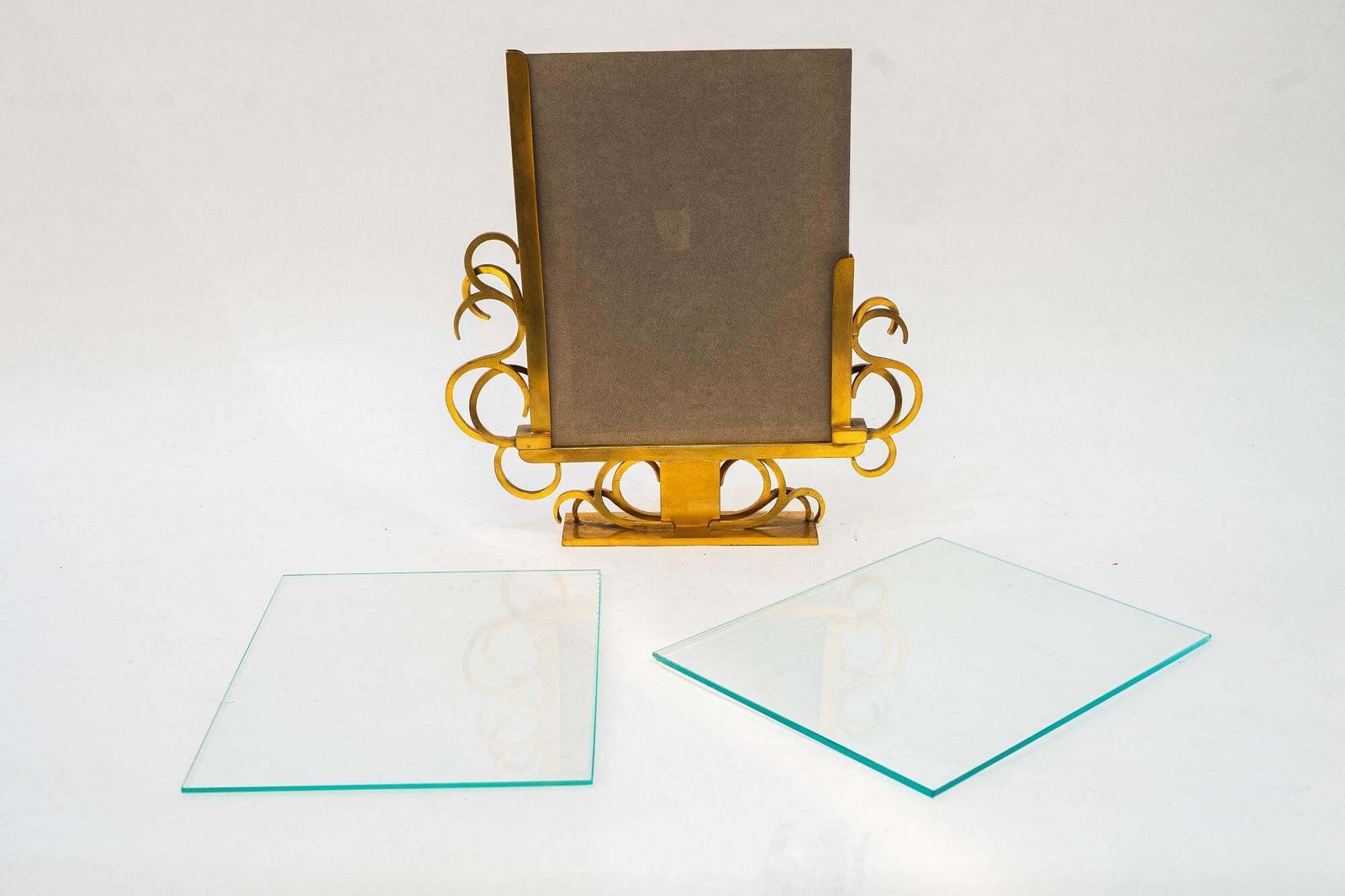 Art Deco Brass Picture Frame With Glass Vienna Around 1920s photo 305.0