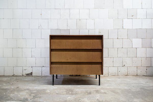 Ladekast In Hout En Ijzer Van Leonardo Fiori Voor Isa Bergamo, Italië, Ca. Jaren 1950 photo furniture