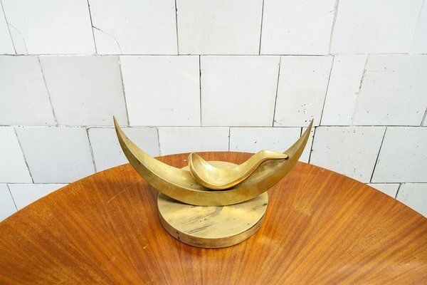 F. Fiamingo, Abstract Sculptuur, Jaren 1970, Brons photo furniture