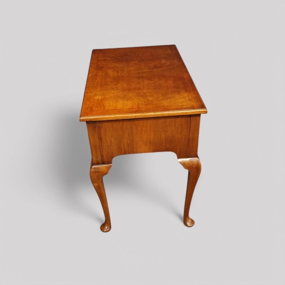 Queen Anne Style Walnut Lowboy photo vintage