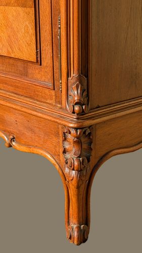 Antique French Walnut Bookcase Cabinet photo vinterior