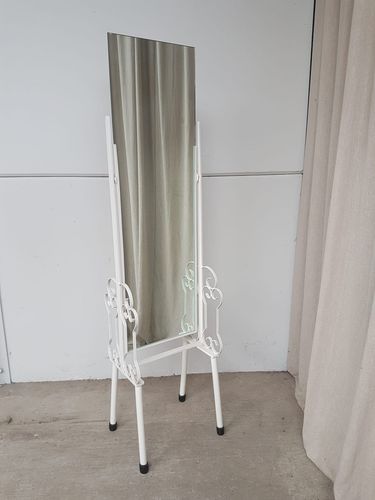 Vtg Mid Century Floor Standing Cheval Mirror Scandi Danish Retro R751 photo 184.0