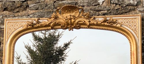 Superb Large French Gilt Chateau Mirror photo Home Decor