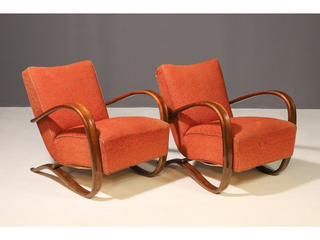 Art Deco Streamline Armchairs H269 By Jindřich Halabala, 1930s, Set Of 2 photo Furniture
