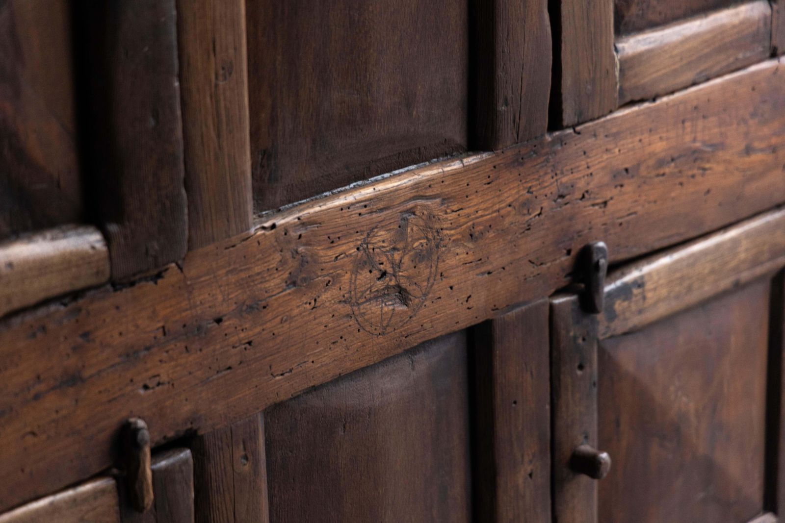 Rustic Folk Art Cabinet, France, 19th Century photo buy