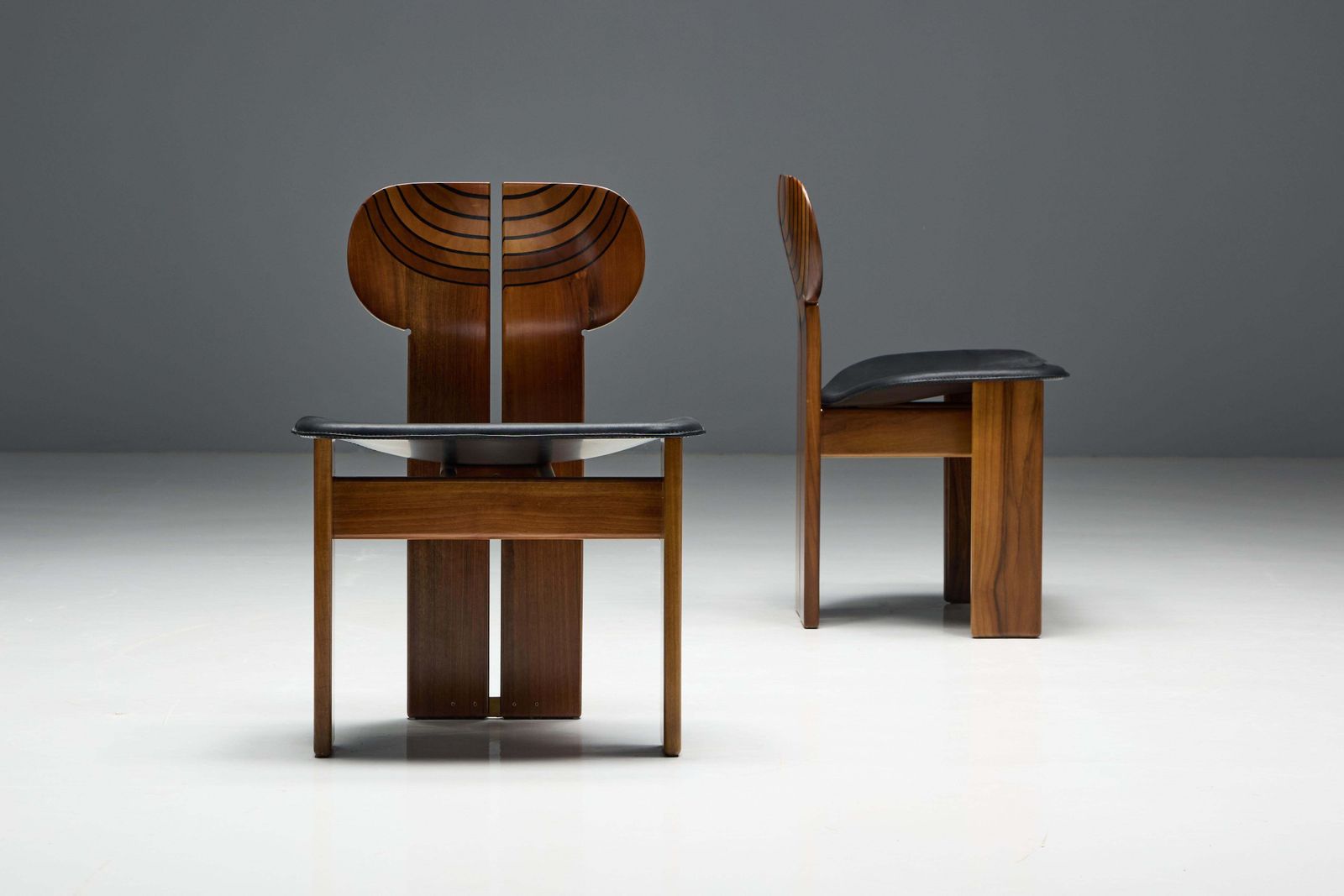 Furniture Dining Chairs 'Africa' By Afra & Tobia Scarpa For Maxalto, Italy, 1970s photo