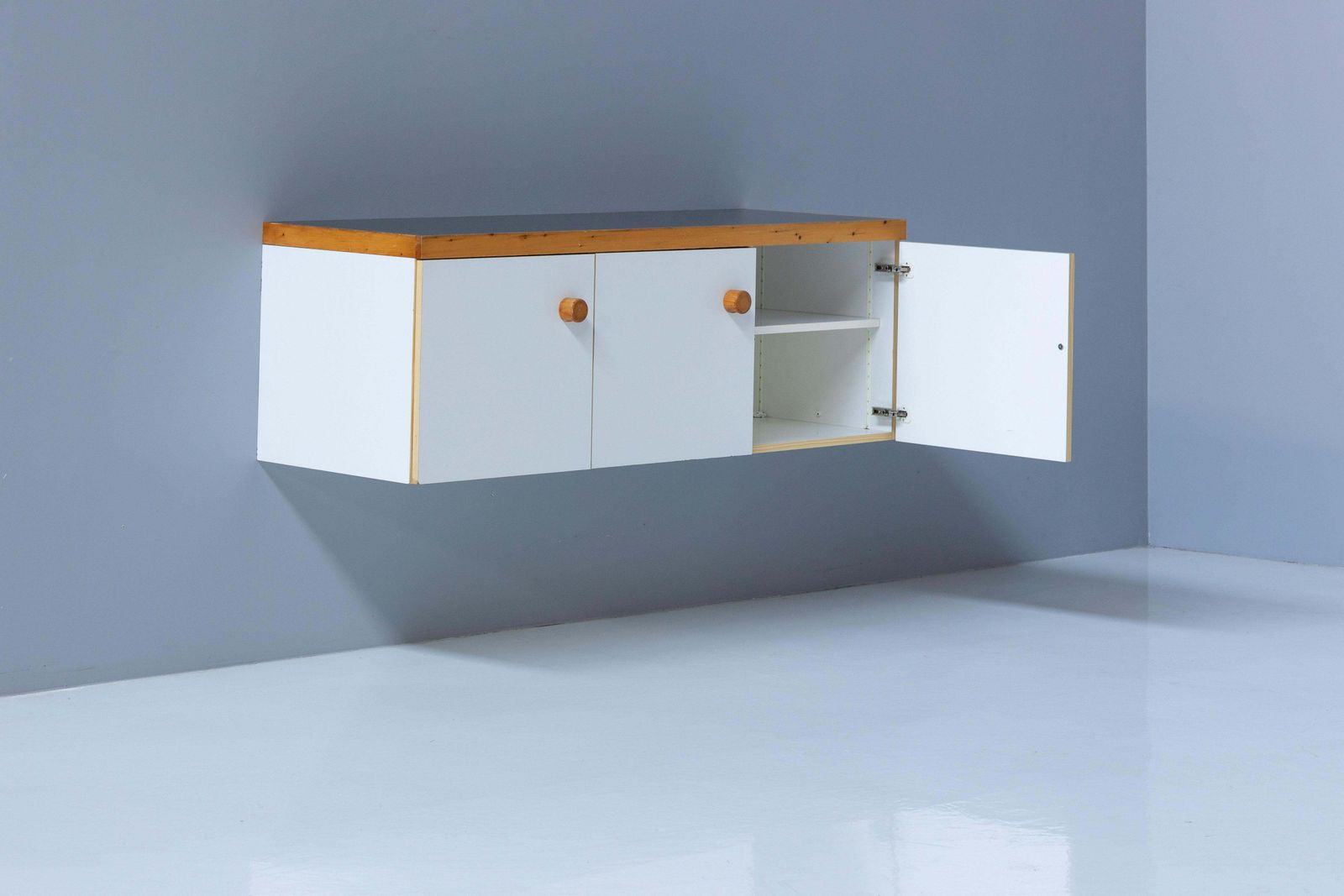 Wall Mounted Cabinet By Charlotte Perriand For 'Les Arcs', France, 1970s photo vinterior
