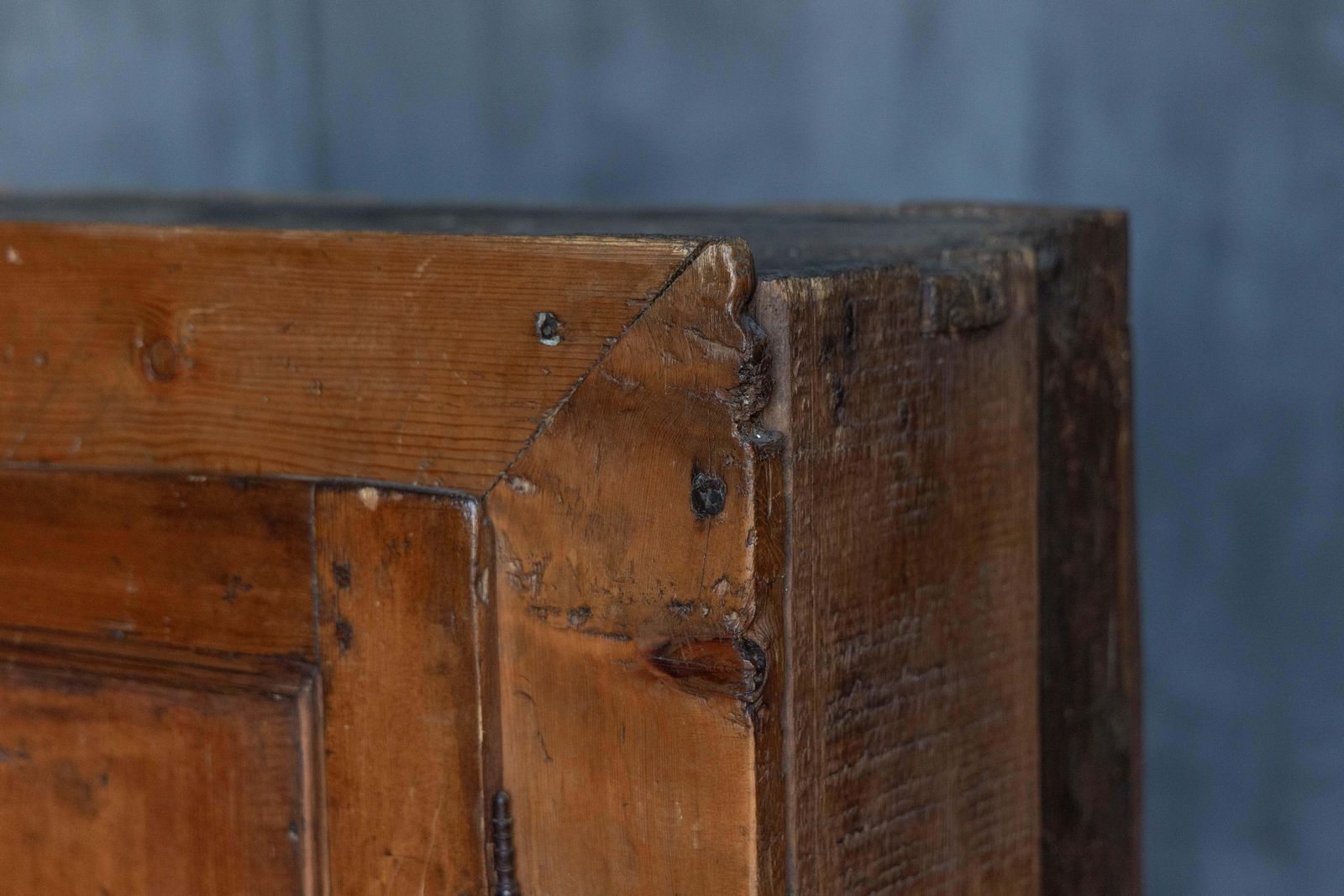 Rustic Folk Art Cabinet, France, 19th Century photo Furniture