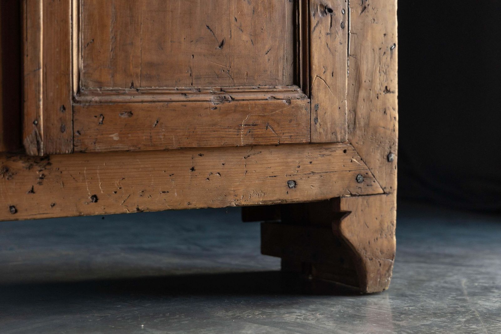 Rustic Folk Art Cabinet, France, 19th Century photo vintage