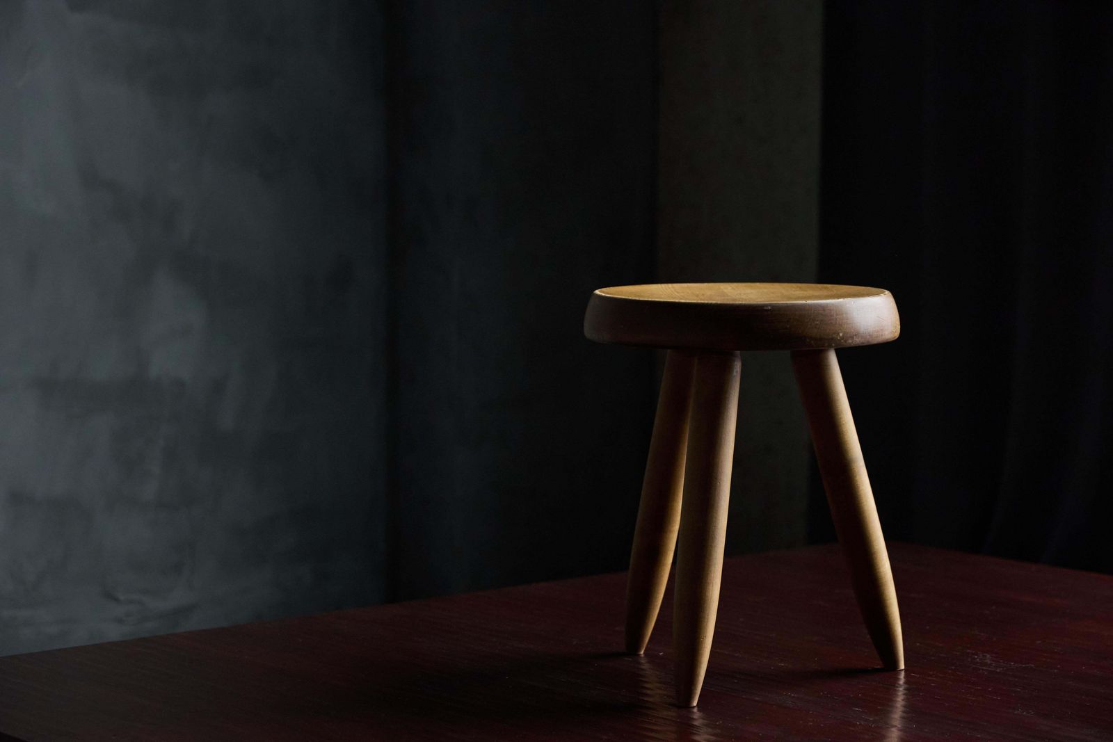 "Berger" Stool By Charlotte Perriand For Steph Simon, France, 1965 photo 13296.0
