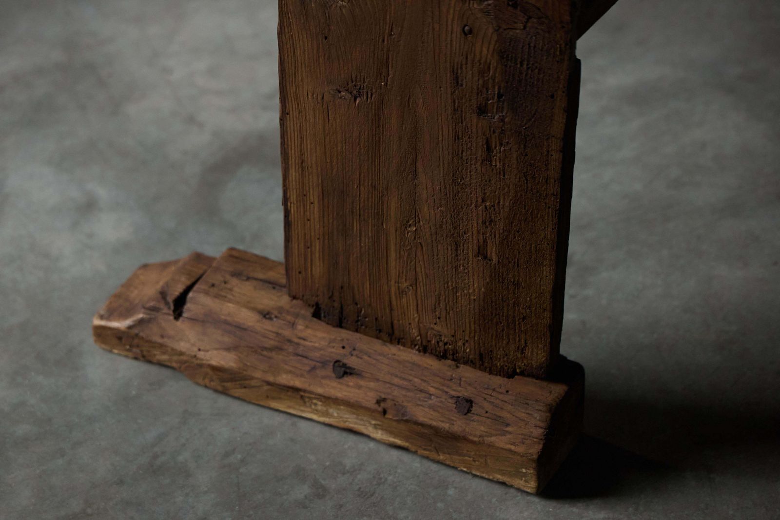 Brutalist Wabi Sabi Bookcase, France, 19th Century photo vintage
