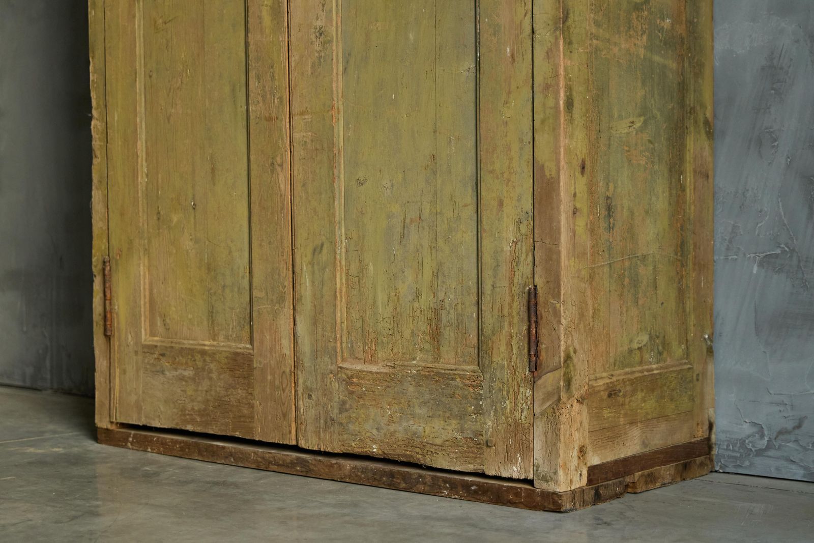 Rustic Primitive Green Cabinet, France, 19th Century photo buy