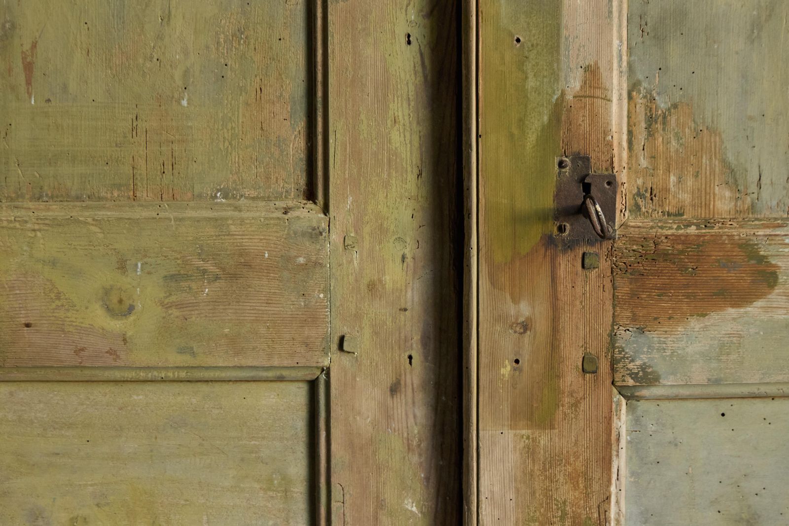 photo vinterior Rustic Primitive Green Cabinet, France, 19th Century