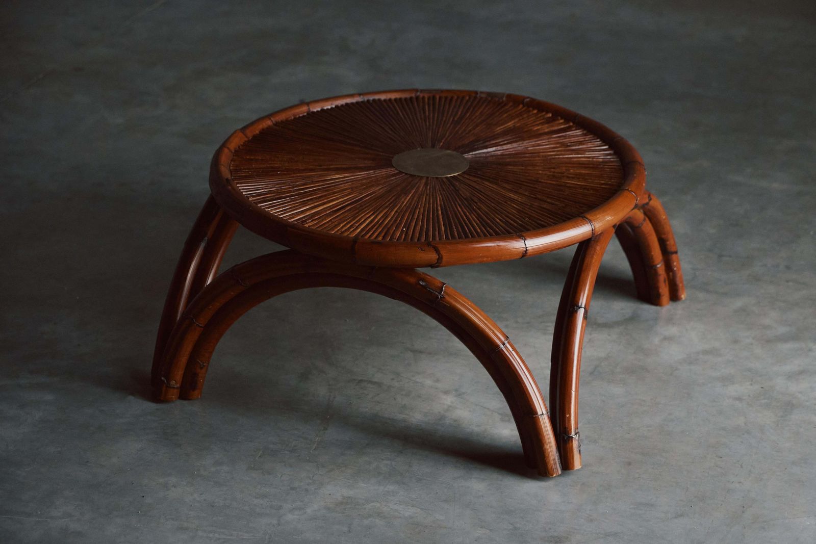 Bamboo Coffee Table By Gabriella Crespi, Italy, 1970s photo furniture