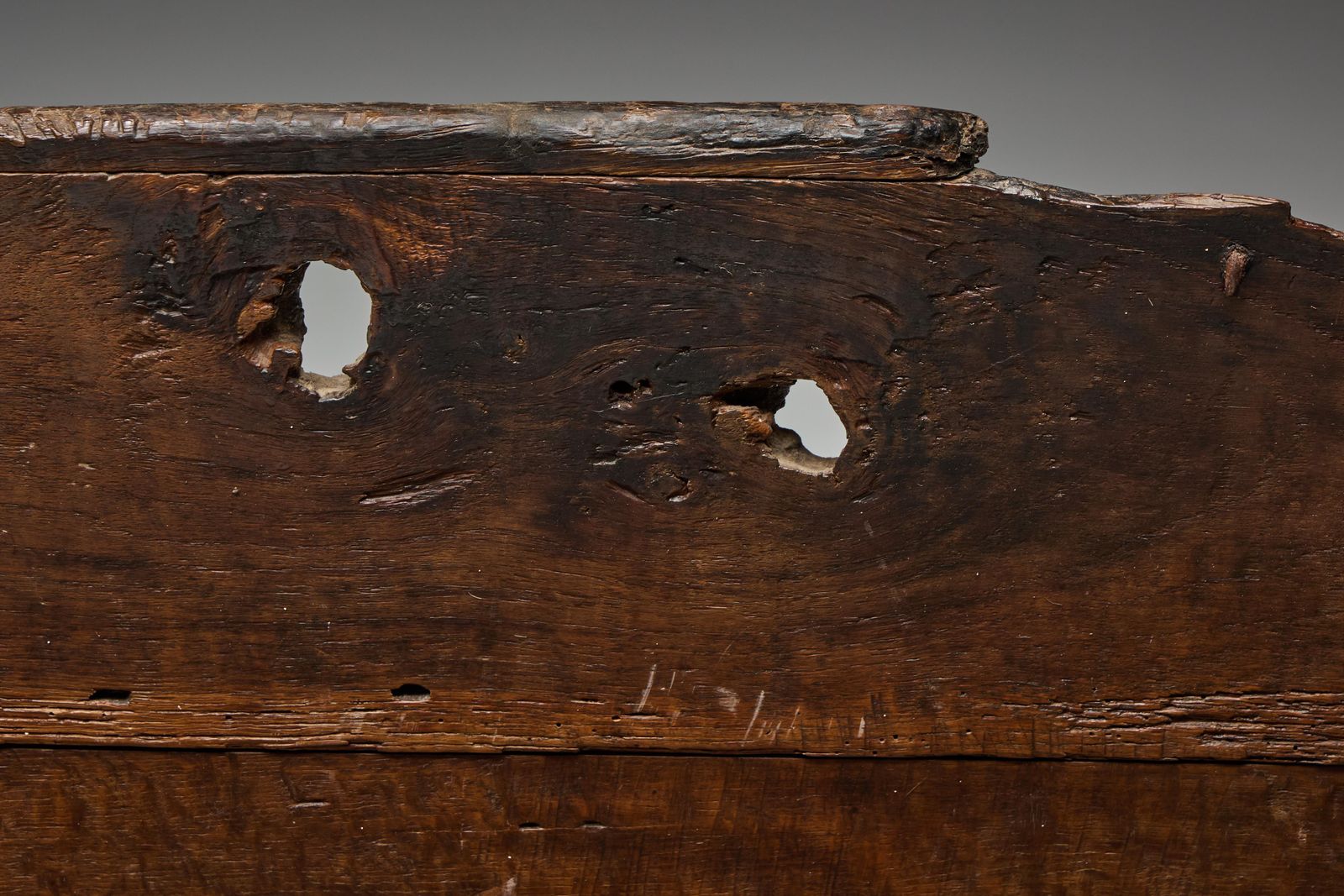 Primitive Wabi Sabi Bench, France, 19th Century photo vintage