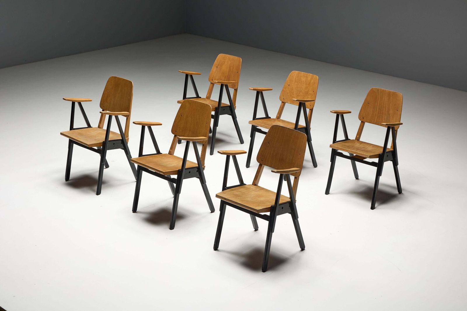 Palais De Tokyo Armchairs By Ermeloo Zwager, Netherlands, 1950s photo furniture